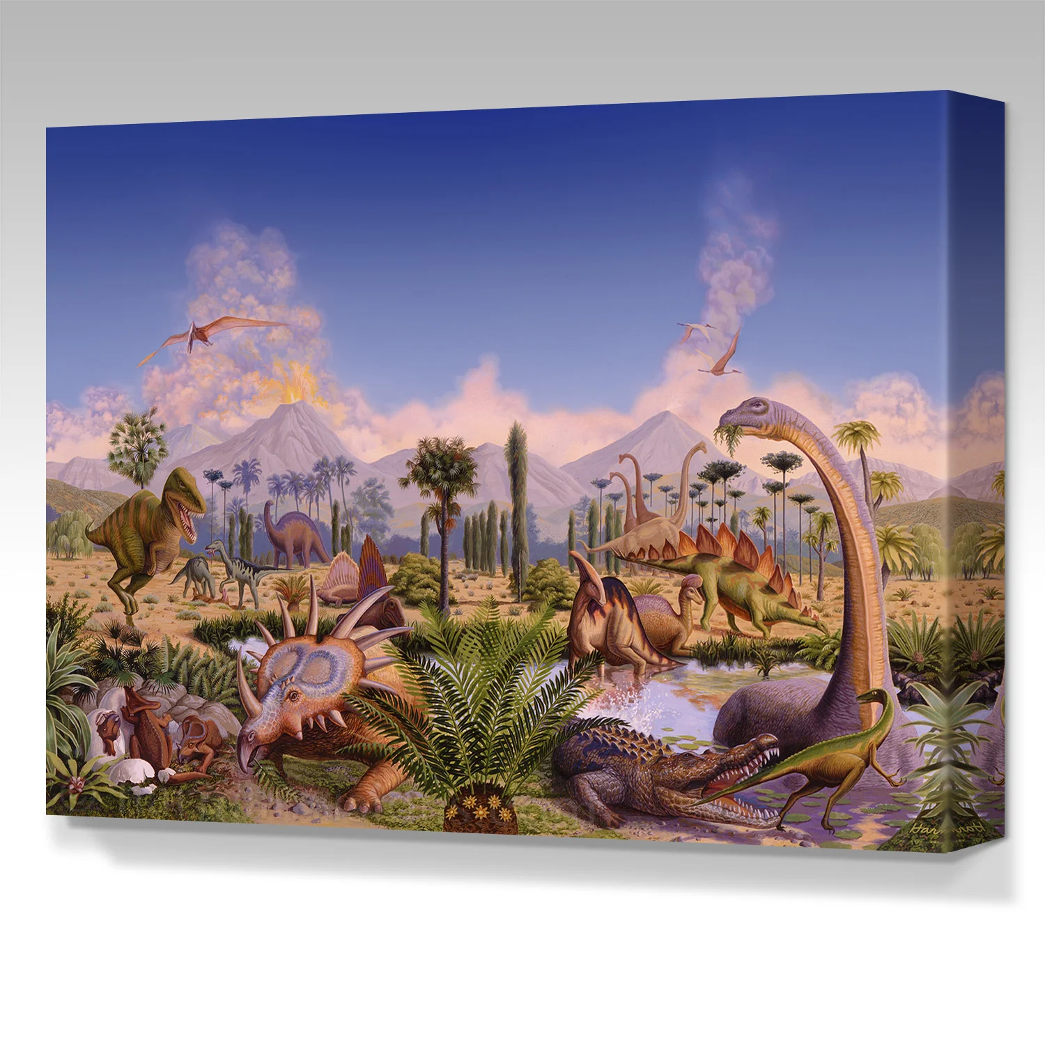 DINOSAURS gallery wrap canvas