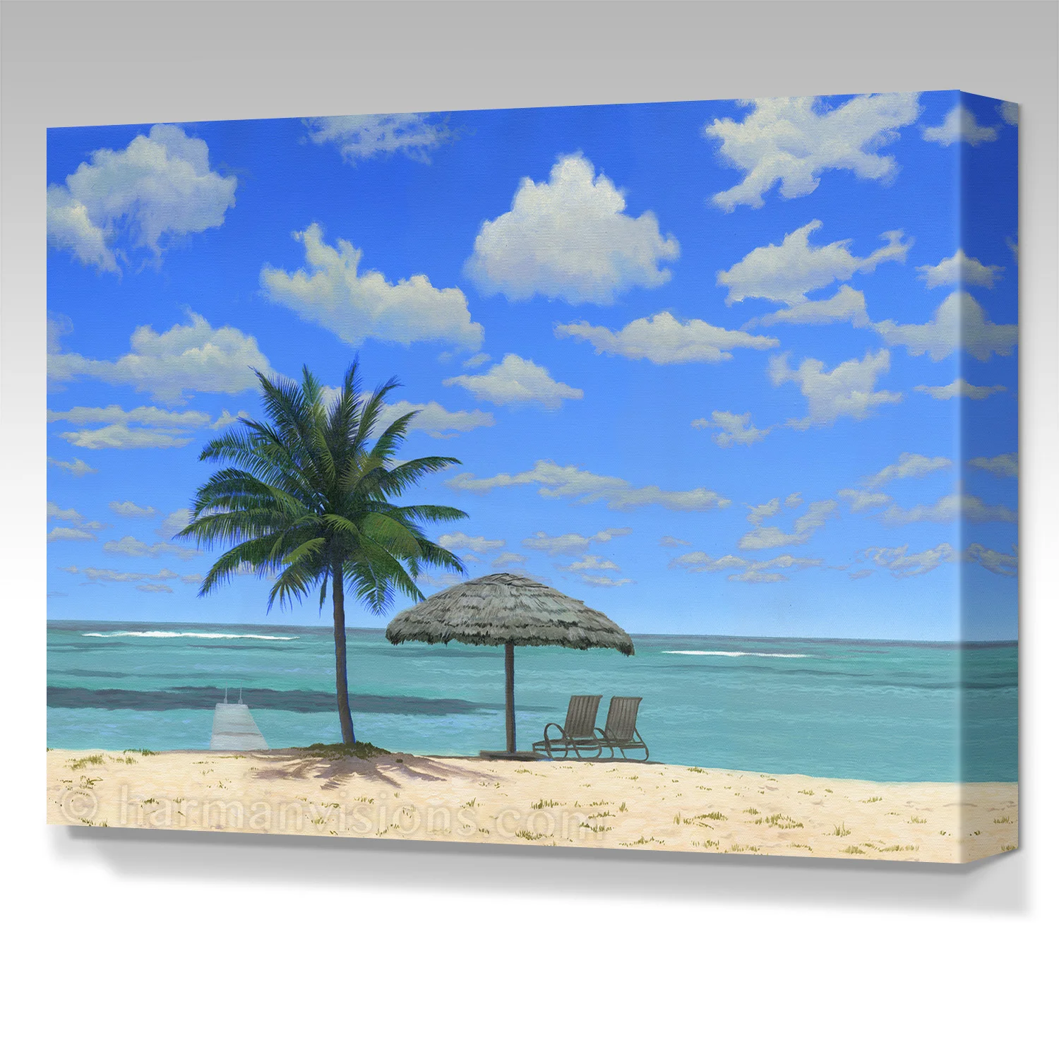 PALAPA BEACH gallery wrap canvas