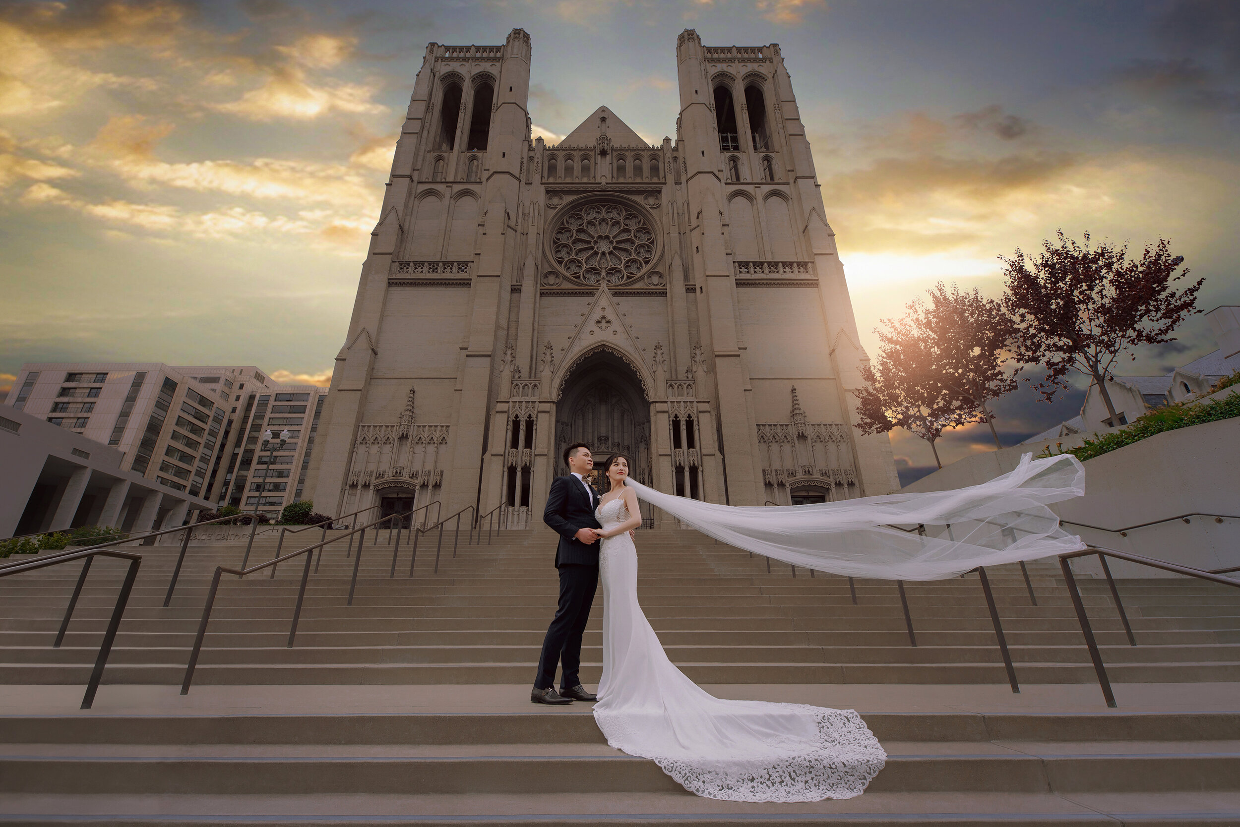 San Francisco Pre-Wedding (Grace Cathedral Church)