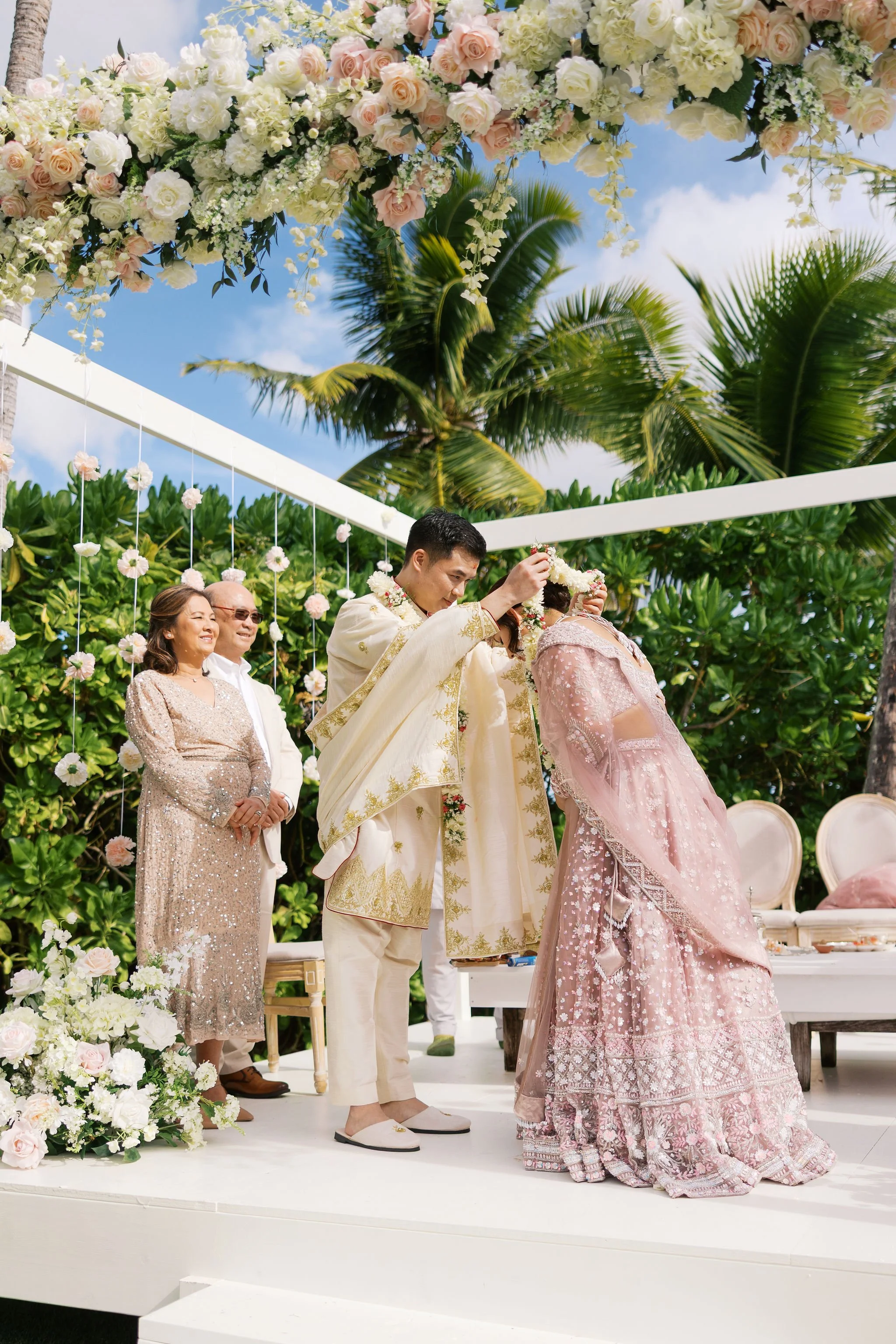 Nepalese Wedding at Kaimea Estate in Oahu, Hawaii
