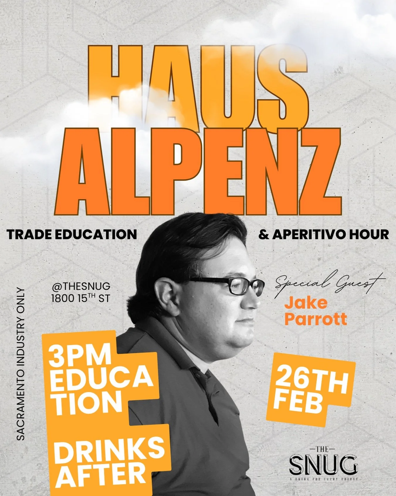Are you a bartender or a barista that will eventually become a bartender?
Join us for an industry only educational event and happy hour with @jakehparrott of @hausalpenz. Get ready to learn about some of your favorite products like Dolin, Cocchi, Alp