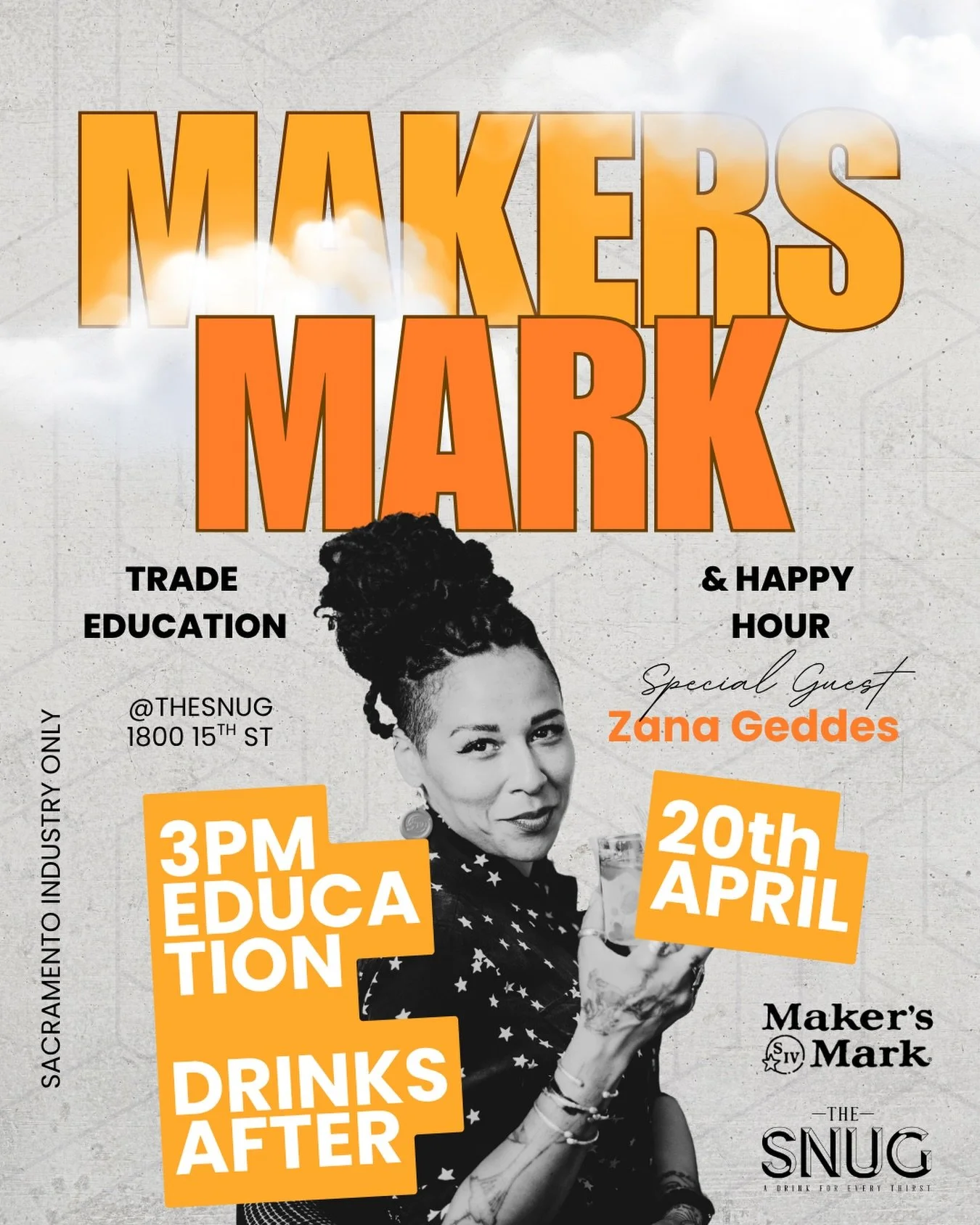 Get your bourbon IQ up. 🥃
Maker&rsquo;s Mark deep dive at 3PM with special guest @zana.jean &mdash;then we apply what we learned. 
All Sacramento hospitality welcome!

#bar #bourbon #sacramento