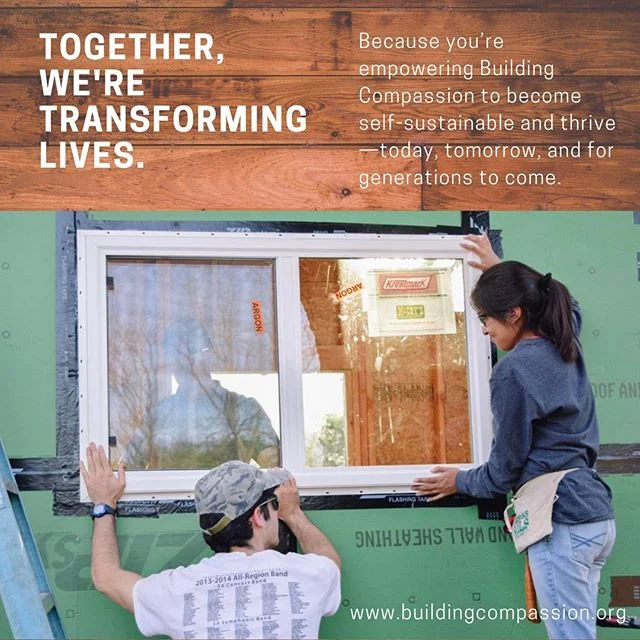 Creating a tinyhome community can give sustainability to Building Compassion for generations to come.