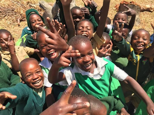 SOME OF THE CHILDREN WHO WILL BENEFIT FROM THE GREENHOUSE