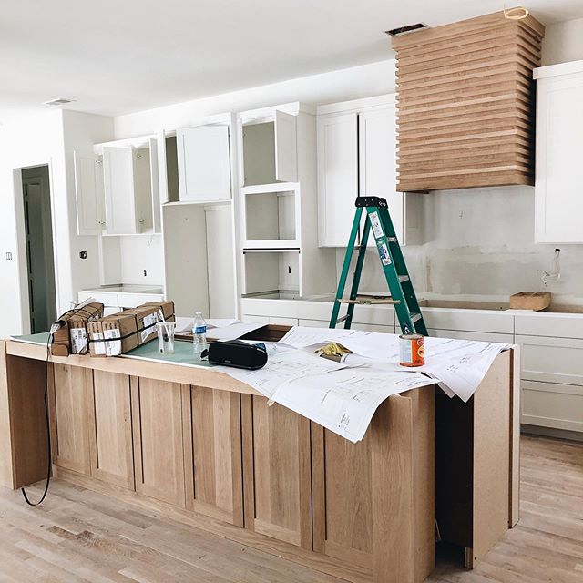 I&rsquo;m excited to share an update of our latest renovation with you. Other than the &ldquo;hers&rdquo; closet, this is probably my next favorite space in the house. The vent hood really completes the look. Can&rsquo;t wait for lighting, countertop