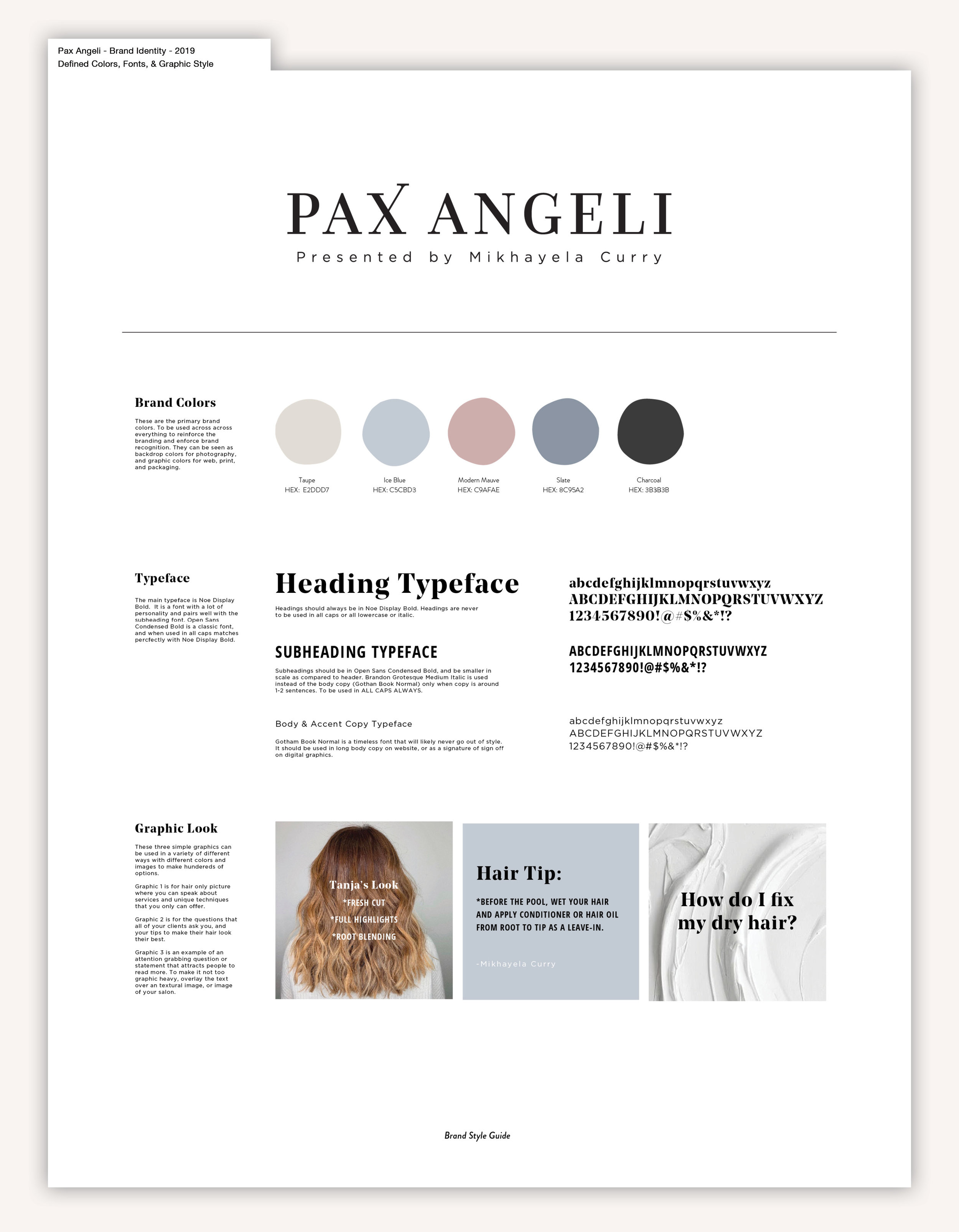 Pax Angeli Salon | Brand Identity