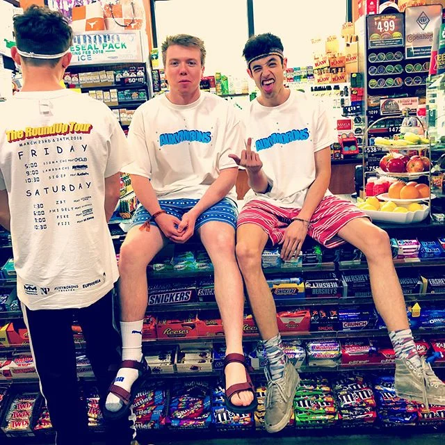 GUESS WHAT BITCHES WE HAVE REAL MERCH NOW ⚠️🔥‼️💯🙌😩 very limited supply, only L and XL, $15, comment your size to reserve your shirt #fuckauxymorons p.s. we&rsquo;re way more likely to let you on stage if you&rsquo;re wearing our shirt 😘