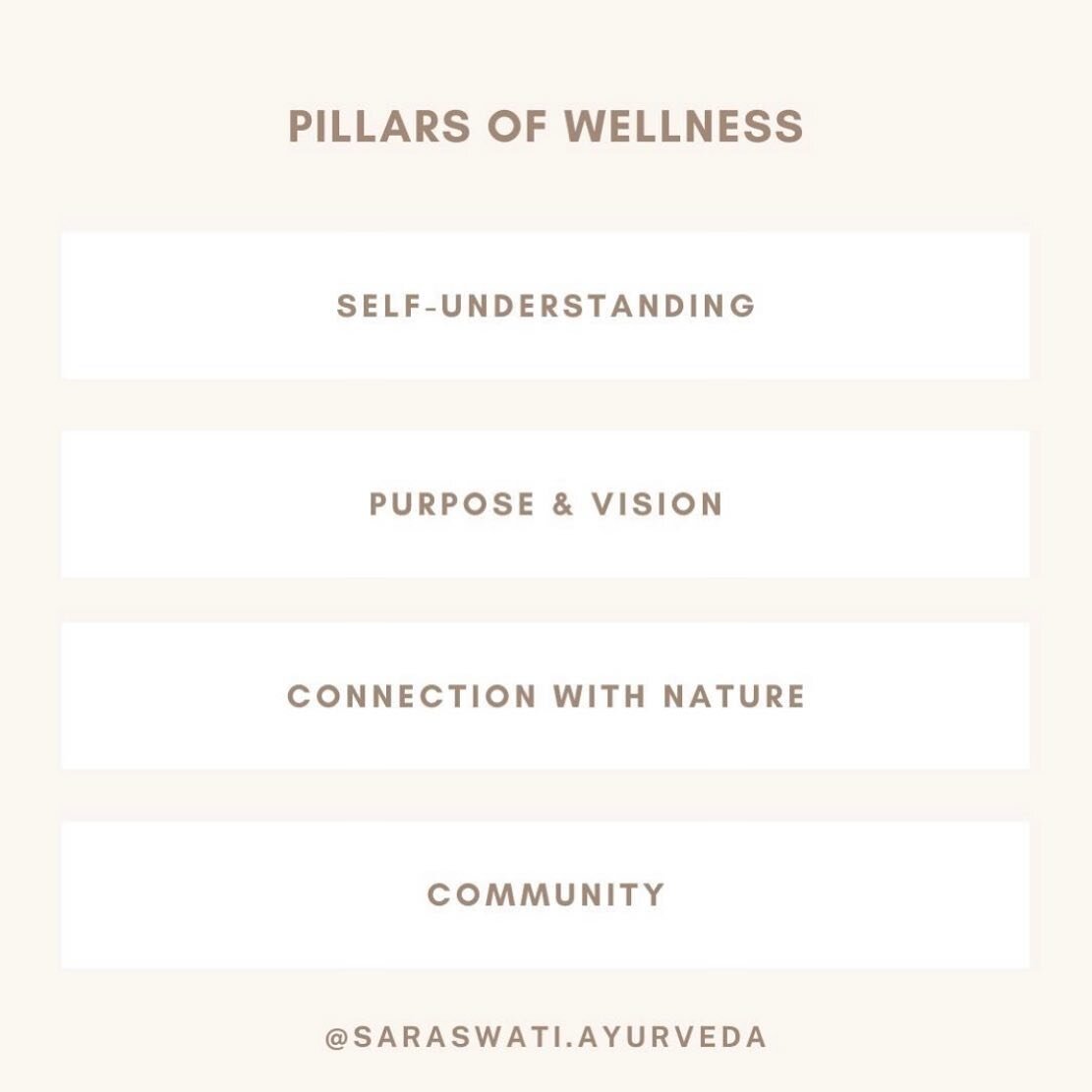 What if I told you that your steps, your BMI and calories don't matter to me 🙊⁠
⁠
That I care more about how you FEEL because⁠
⁠
Wellness means supporting your WHOLE self⁠
⁠
At Saraswati Ayurveda, we believe these are the key components to feeling G