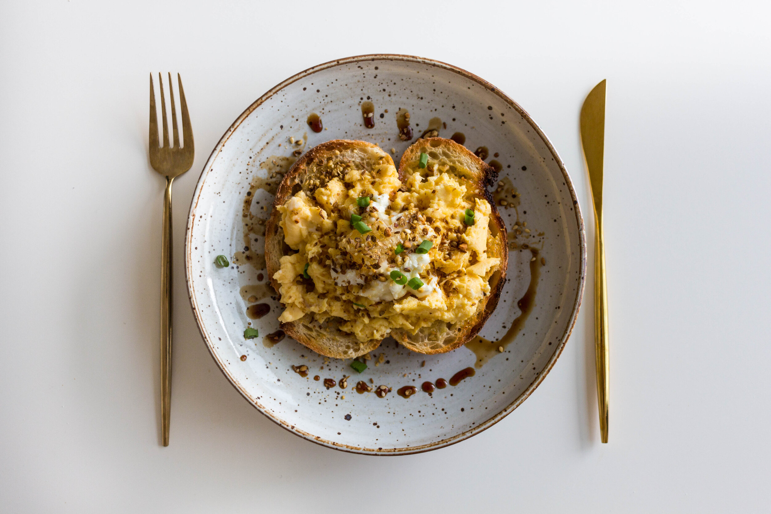 Scrambled Eggs With Goat S Cheese Honey Dukkah Arna Alayne Morton Scrambled Eggs With Goat S Cheese Honey Dukkah Arna Alayne Morton