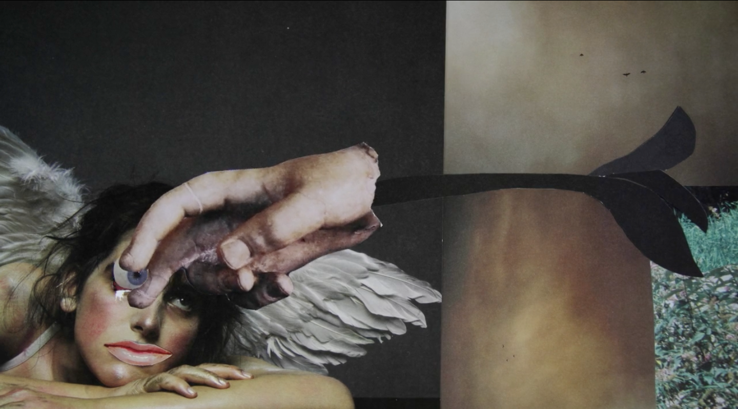   Hand of God.  Animated short. Collage-style animation, shot and edited by Rose Fitzmaurice. 