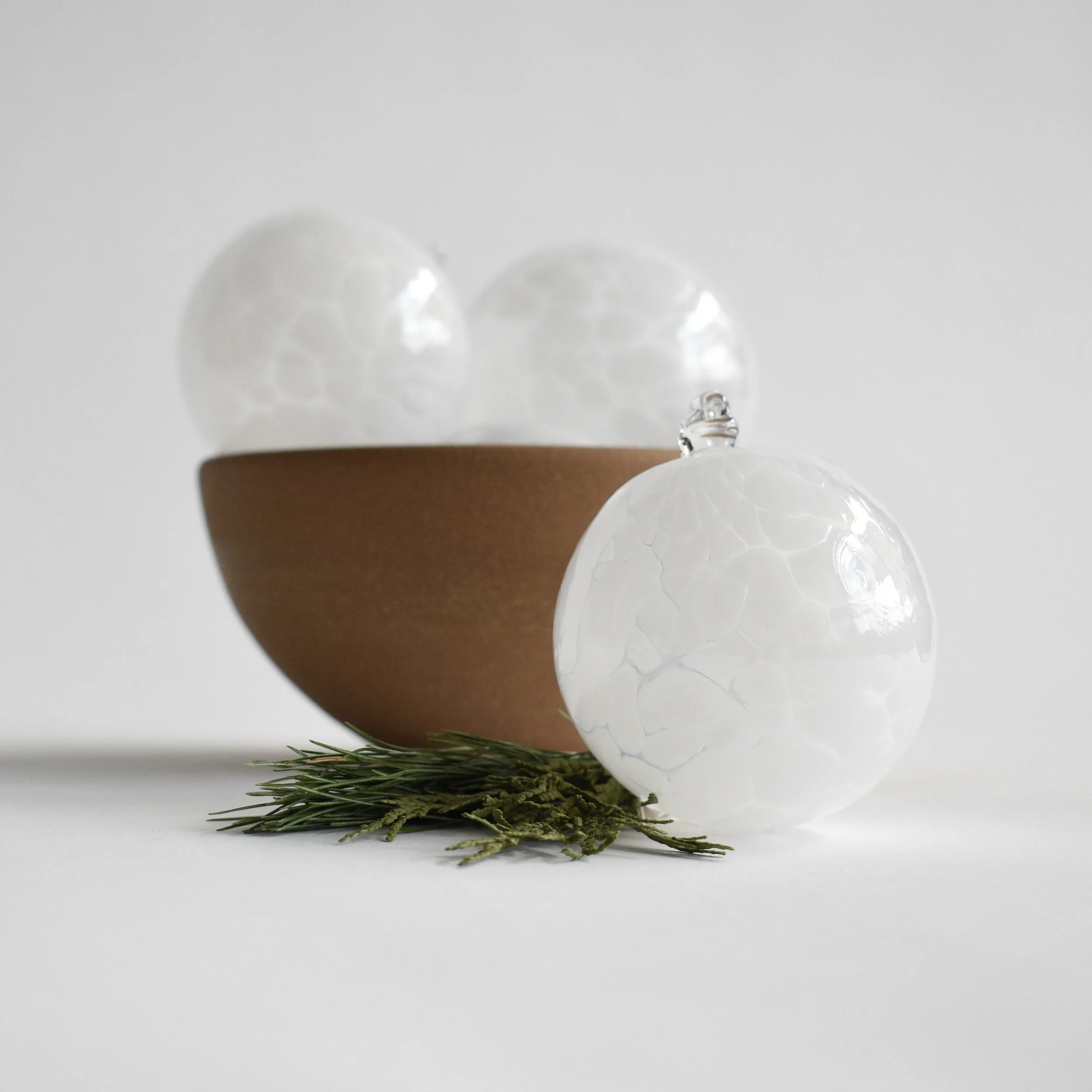 glass orn bowl greenery.JPG