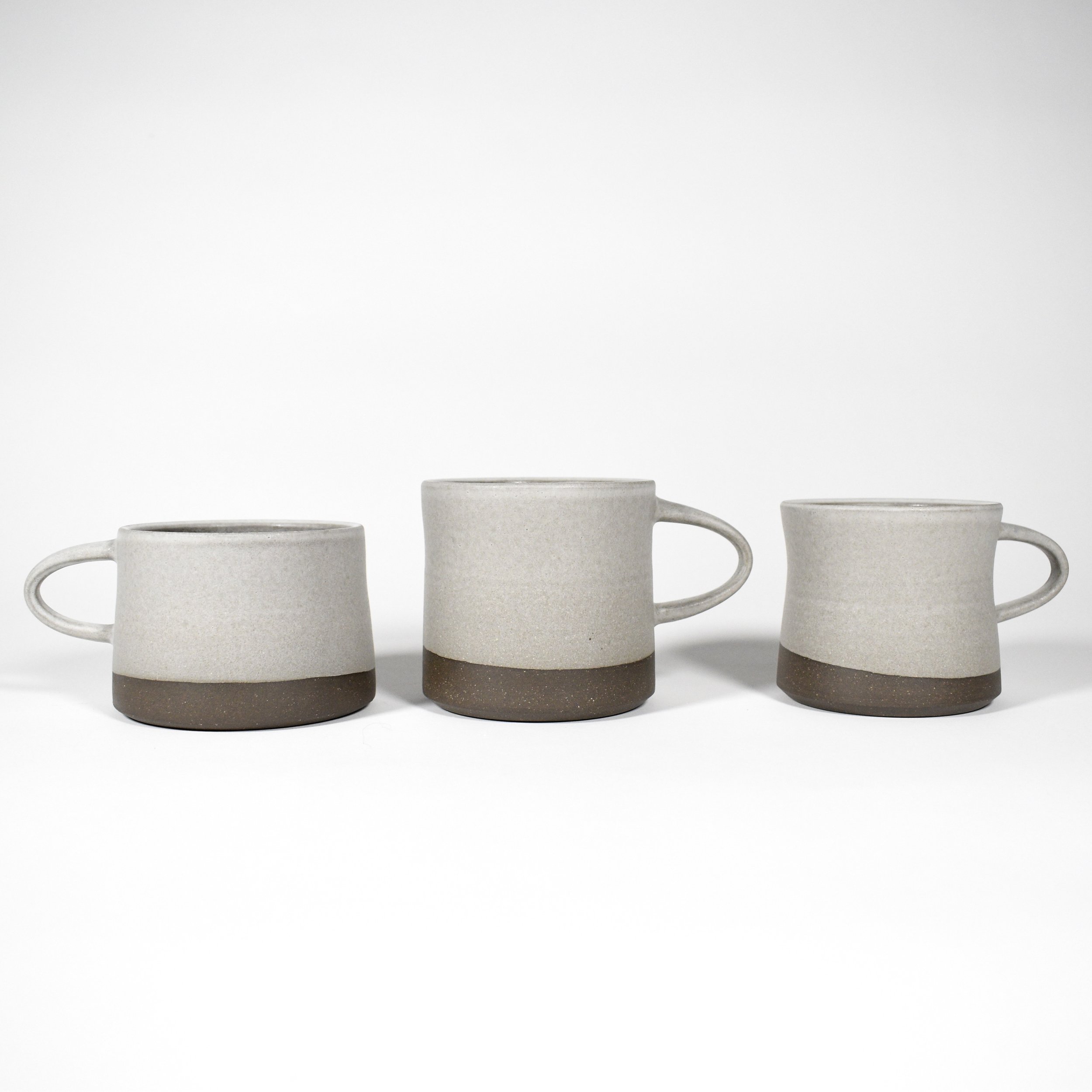 Angled Low mug, peat