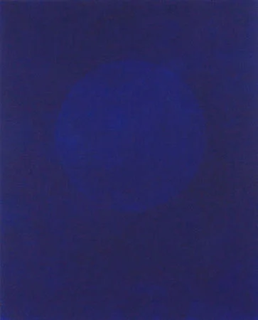 'Blue Disk' Acrylic on board 76cm X 94cm