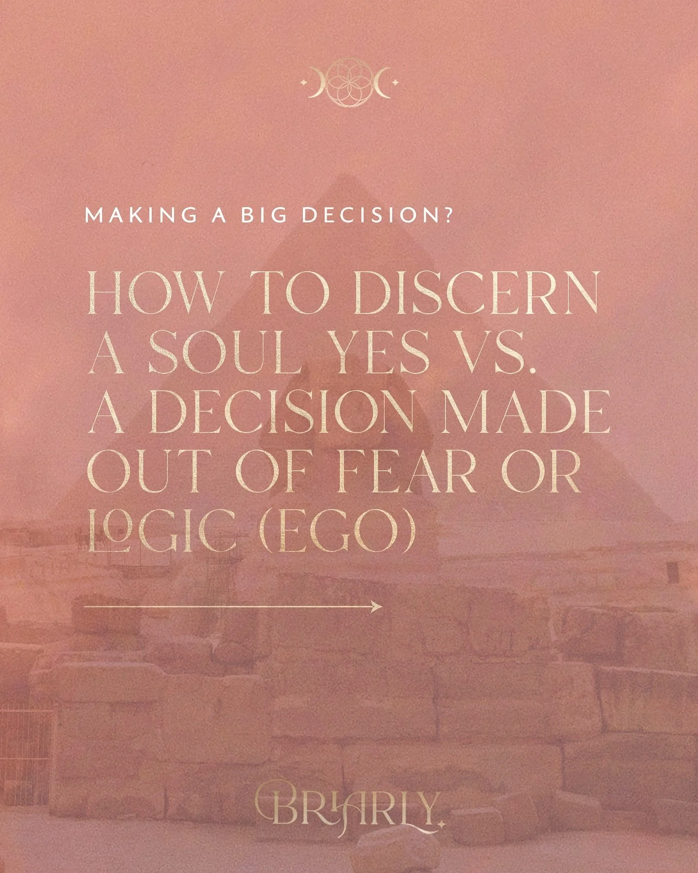 𓆃 A Soul yes is often described as a full body yes

It defies logic.

It&rsquo;s usually the first response you feel, one that&rsquo;s loaded with excitement, expansion and possibility.

Then comes a mind-based decision. 

The tricky thing is, it&rs