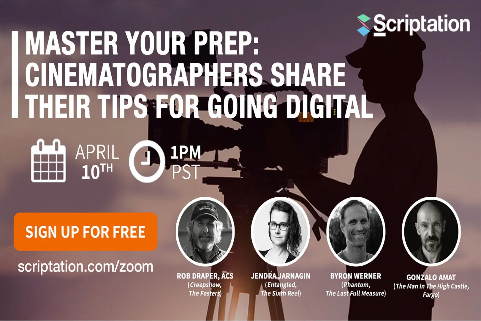 Scriptation Webinar -  Master Your Prep: Cinematographers Share Their Tips
