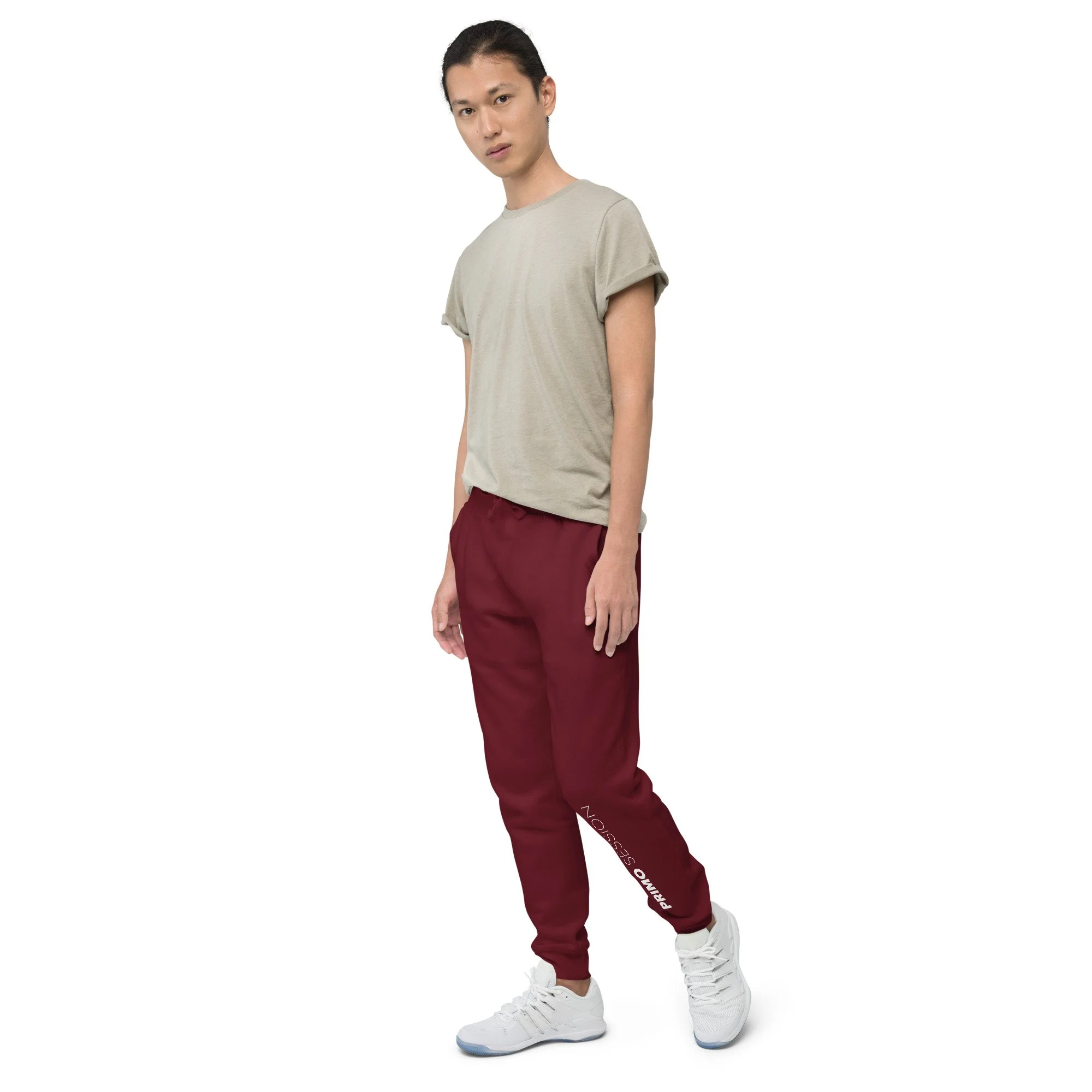 unisex-fleece-sweatpants-maroon-left-front-67b42561d365d.jpg