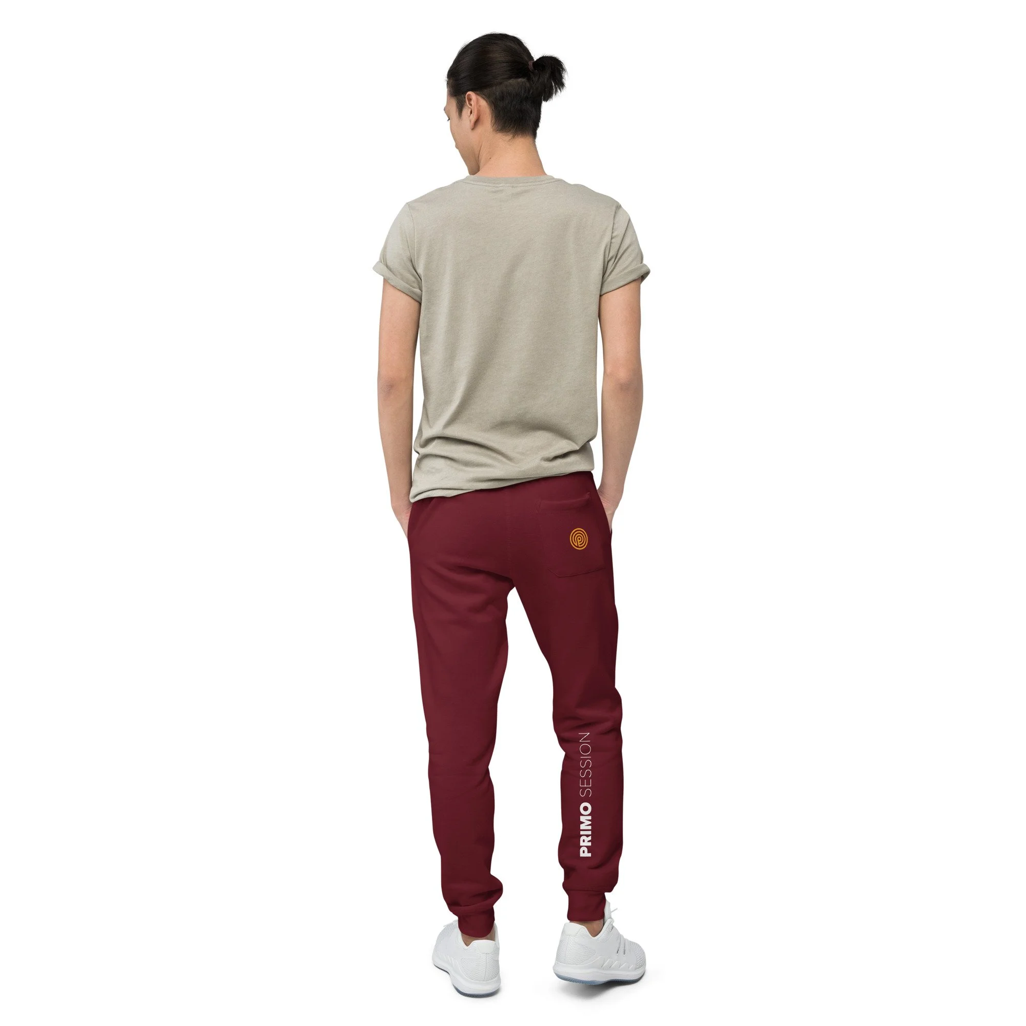 unisex-fleece-sweatpants-maroon-back-67b42561d491e.jpg