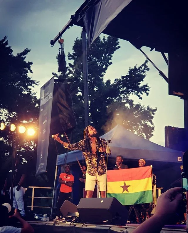 Samini's stage presence was💯. Made 🇬🇭 proud!! #paradeghana #samini_dagaati #newyork #ghana