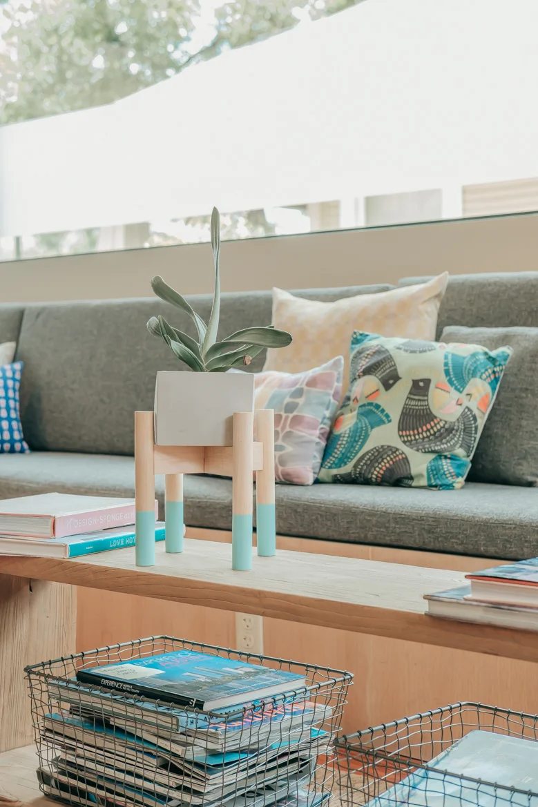 57-modern blue plant stand cement planter inetrior table vertical.jpg