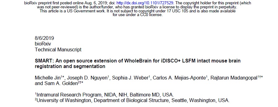 New bioRxiv paper on whole brain registration for LSFM!