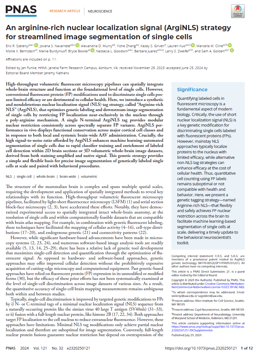 ArgiNLS manuscript published in PNAS!