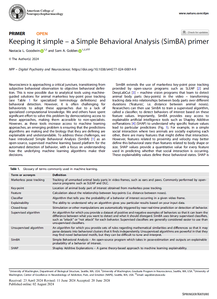Nastacia publishes a SimBA Primer at NPP-DPN