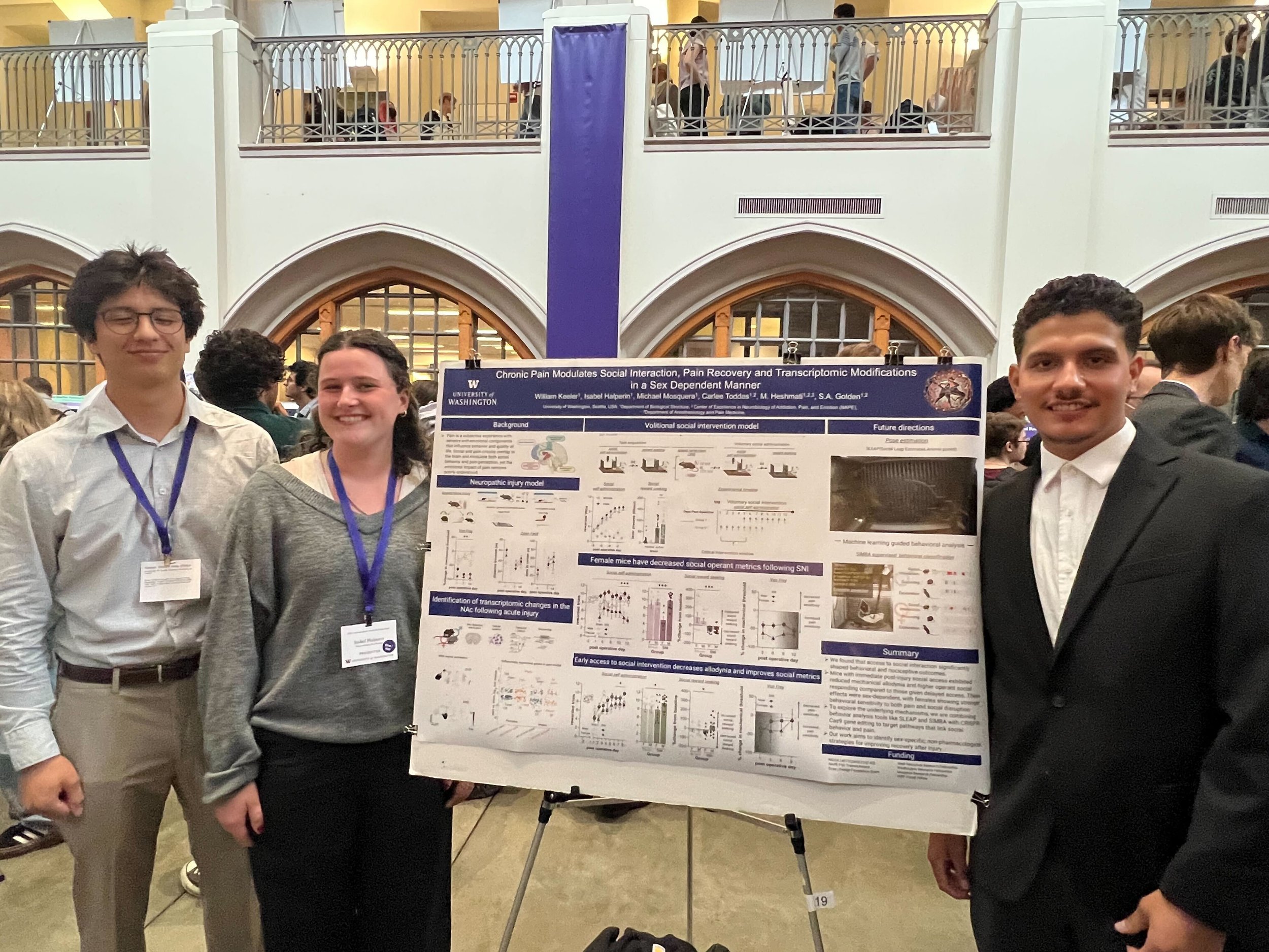 Golden and Heshmati lab undergraduates present at the UW 2025 Undergraduate Research Symposium!