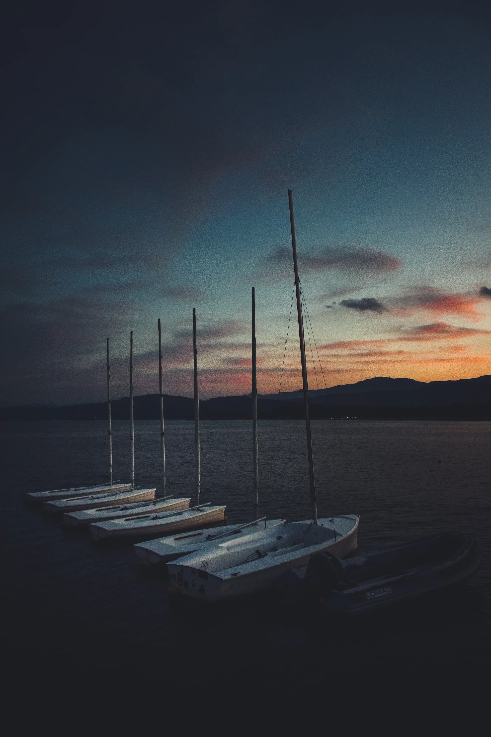 Post-holiday Blues Coloured by a Red Sardinian Sunset