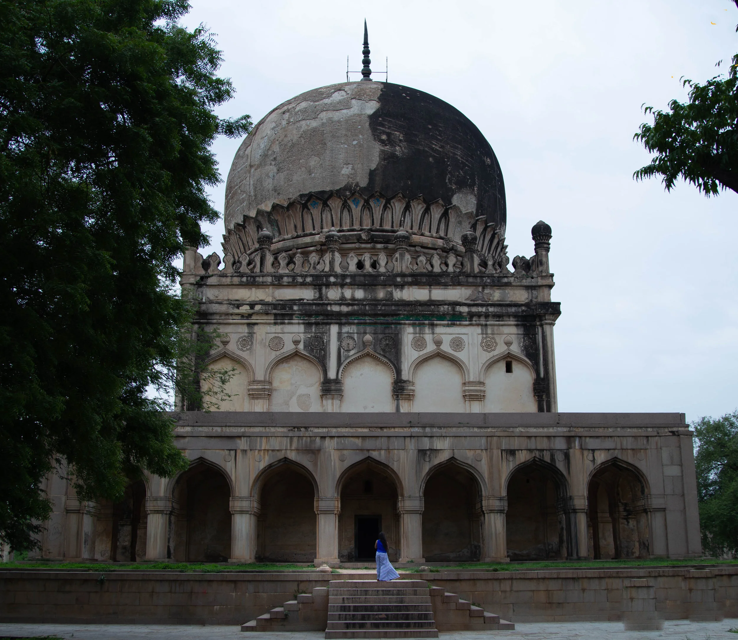 A beautiful view of a tomb ...