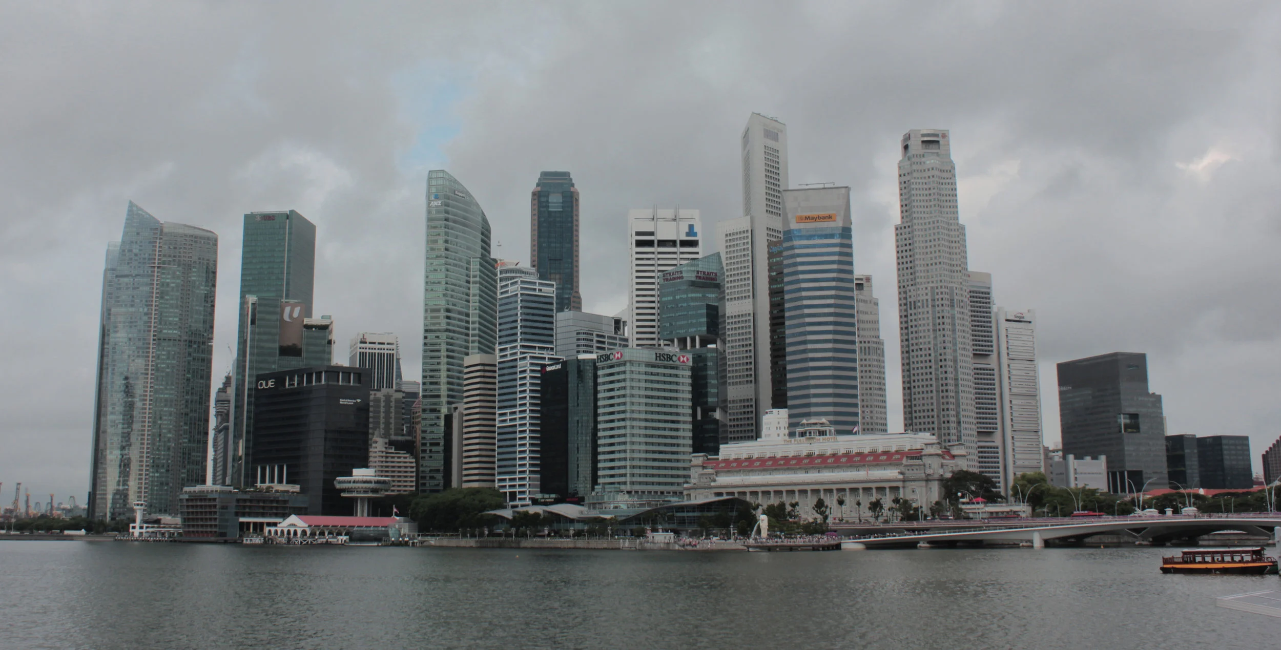 View of city scape from Marina Bay