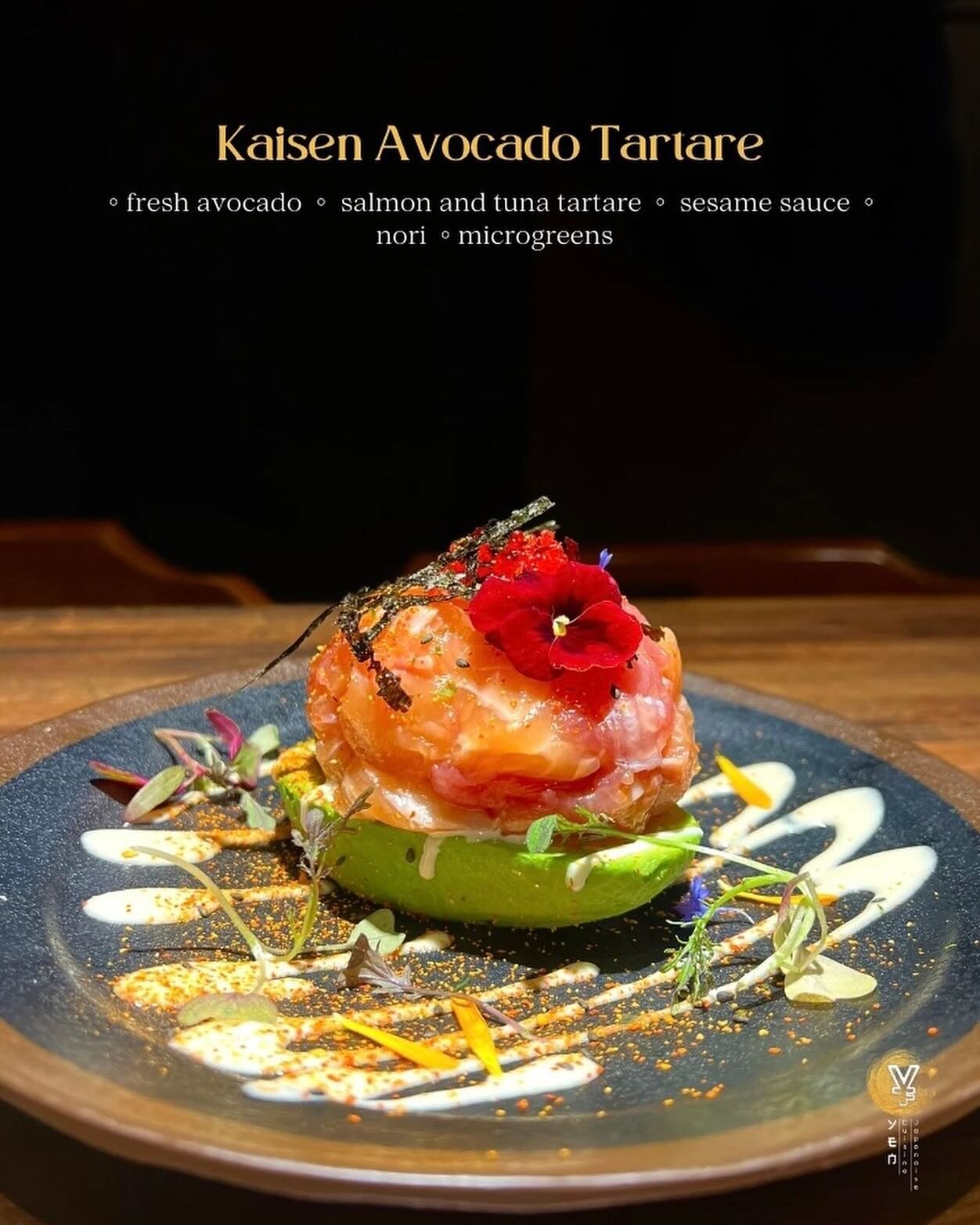 Introducing a new weekly series that will be highlighting and giving you a little more insight into our most loved dishes! ✨🍲

Kaisen Avocado Tartare 🥑🍣

A delicate appetizer made with half of an avocado filled with a fresh mix of salmon and tuna 