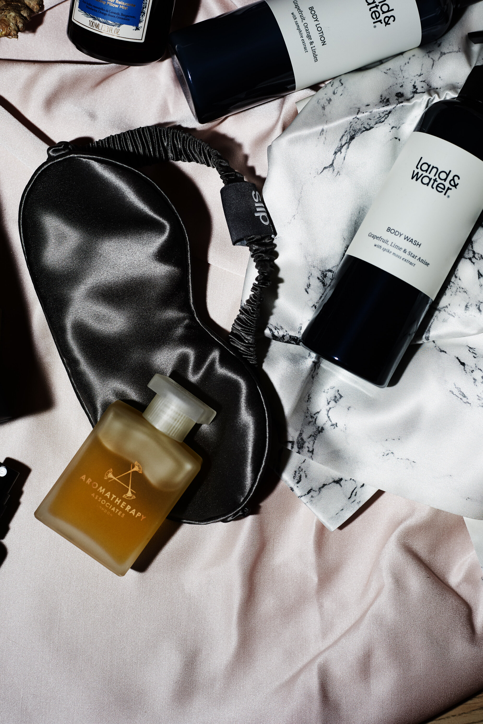  LAND &amp; WATER  Body Duo  £35    SLIP  Beauty Sleep Collection Marble &amp; Charcoal Eye Mask &amp; Pillow Case  £119    AROMATHERAPY ASSOCIATES Rose Bath &amp; Shower Oil part of  Moments of Indulgence Gift Set  £75    