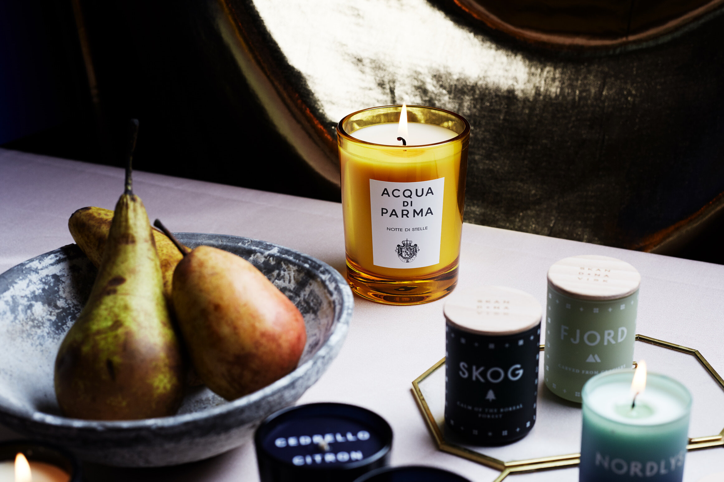  ACQUA DI PARMA  Notte Di Stelle Holiday Candle  £60  SKANDINAVISK  Norden Christmas Candle Collection  £42 