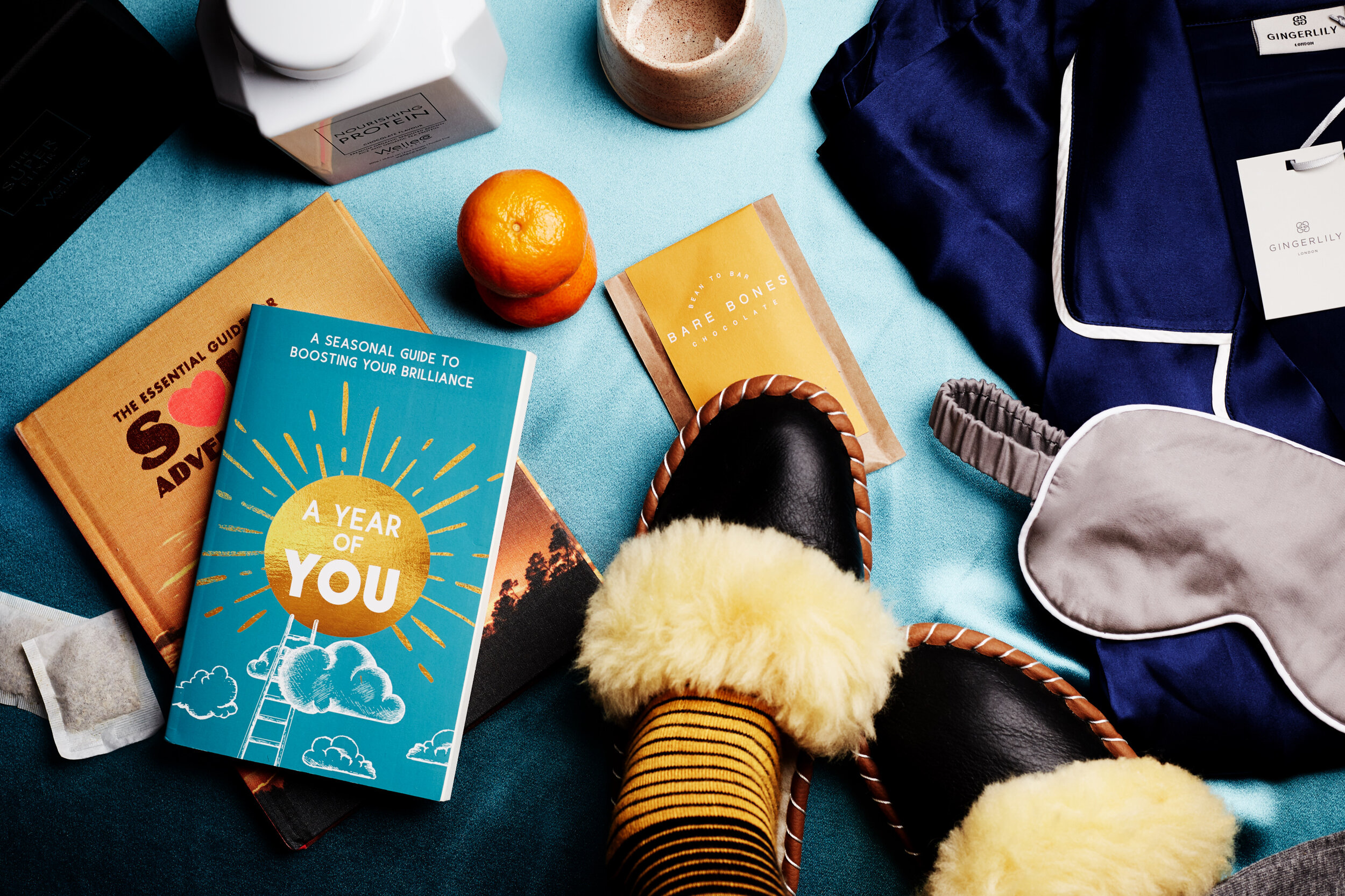  SOUL ADVENTURES  The Essential Guide  €180  A YEAR OF YOU  A Seasonal Guide to Boosting Your Brilliance  £6.99  WYLDE COLLECTIVE  Terra Matte Tumbler  £24 @ Zero-Living  BARE BONES  Madagascar 70% Dark Chocolate  from £9  ONAIE  Tiramisu Sheepskin M