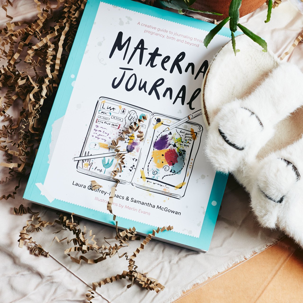  MATERNAL JOURNAL  A Creative Guide to Journaling Through Pregnancy, Birth &amp; Beyond  £12.35  THE WHITE COMPANY Faux Fur Buckle Cork Slider Slippers  £42   