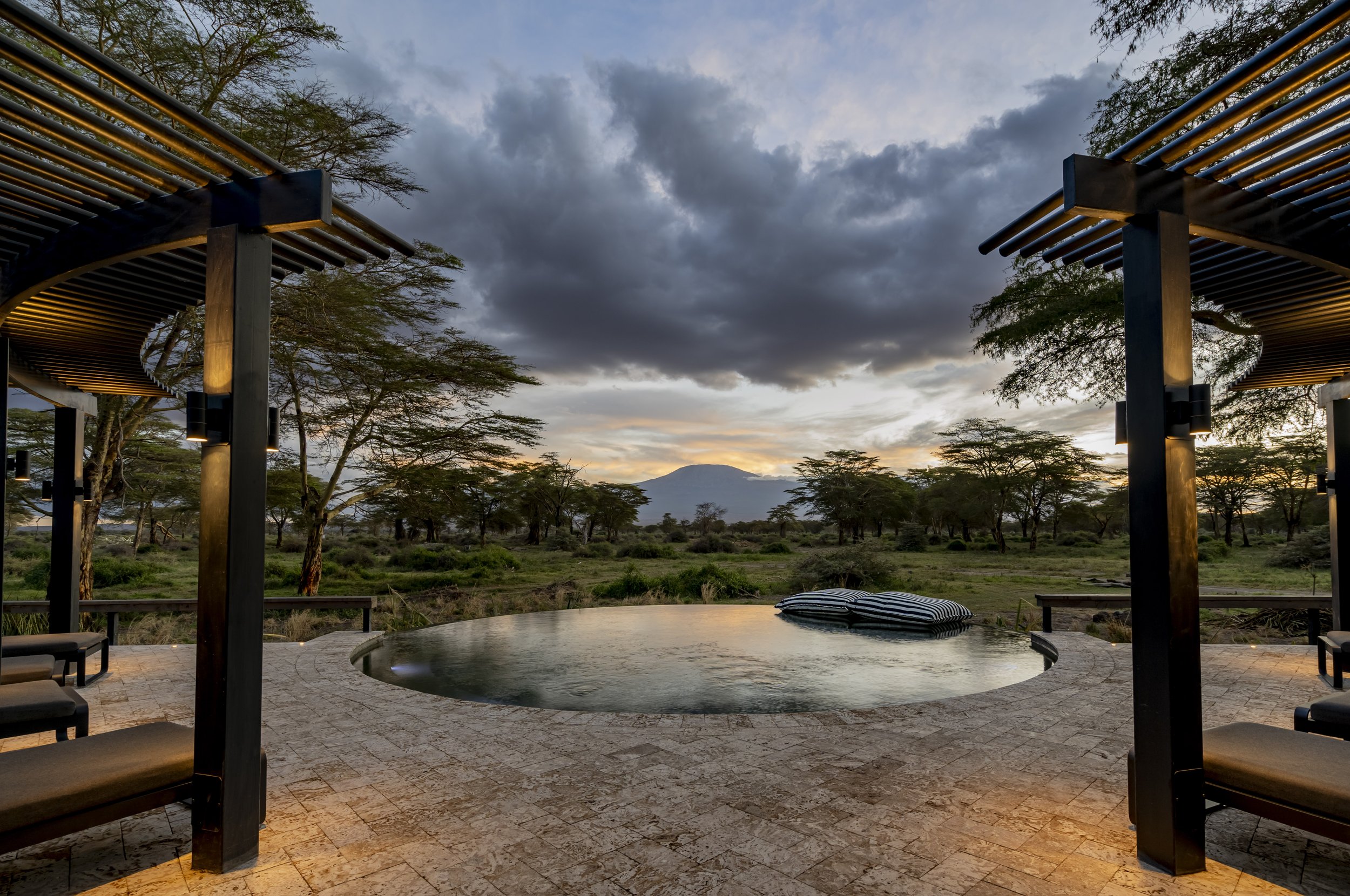 Angama Amboseli photographed by Brian Siambi — Swimming Pool at night.jpg