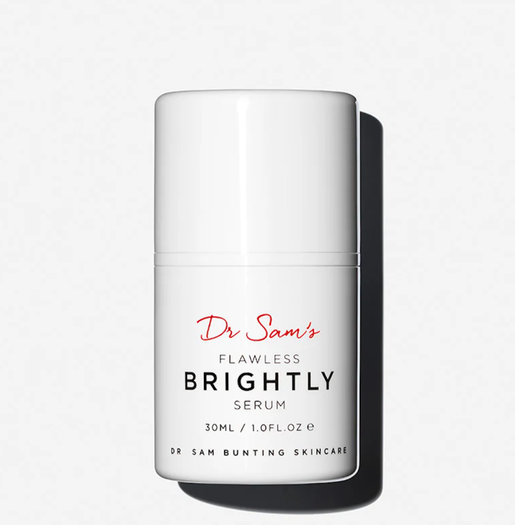    Dr Sam’s Flawless Brightly Serum    (£44, Dr Sam Bunting)   