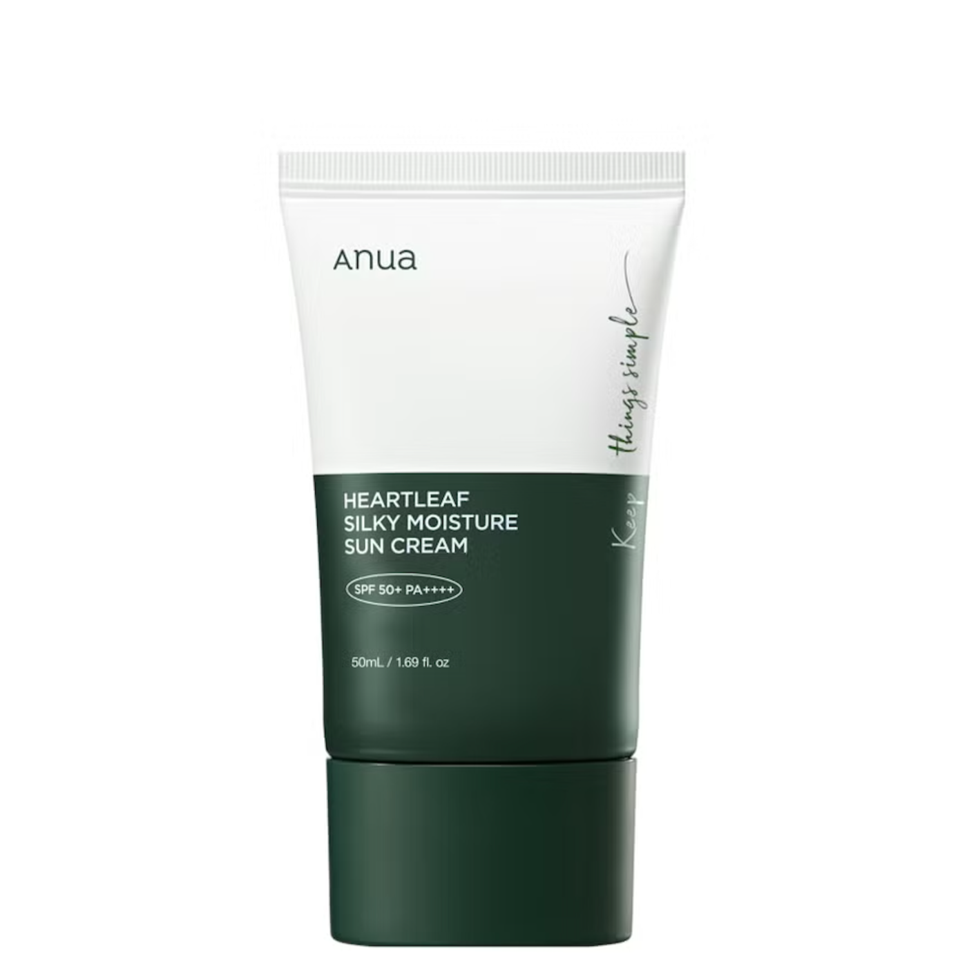   Anua Heartleaf Silky Moisture Sun Cream SPF50+ PA++++  (£15 LookFantastic) 