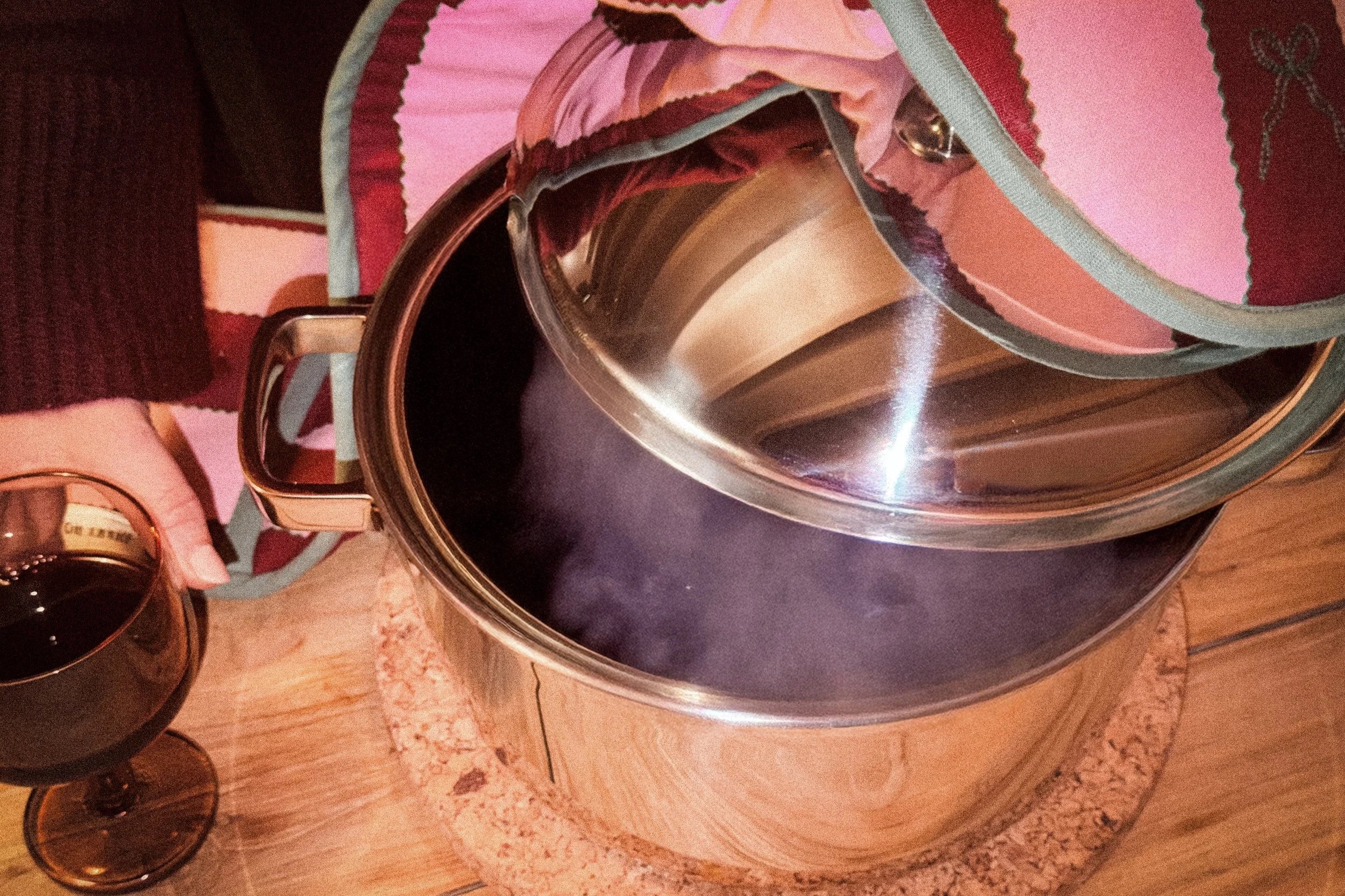  OUR PLACE Titanium Perfect Pot Pro and Wine Glass 