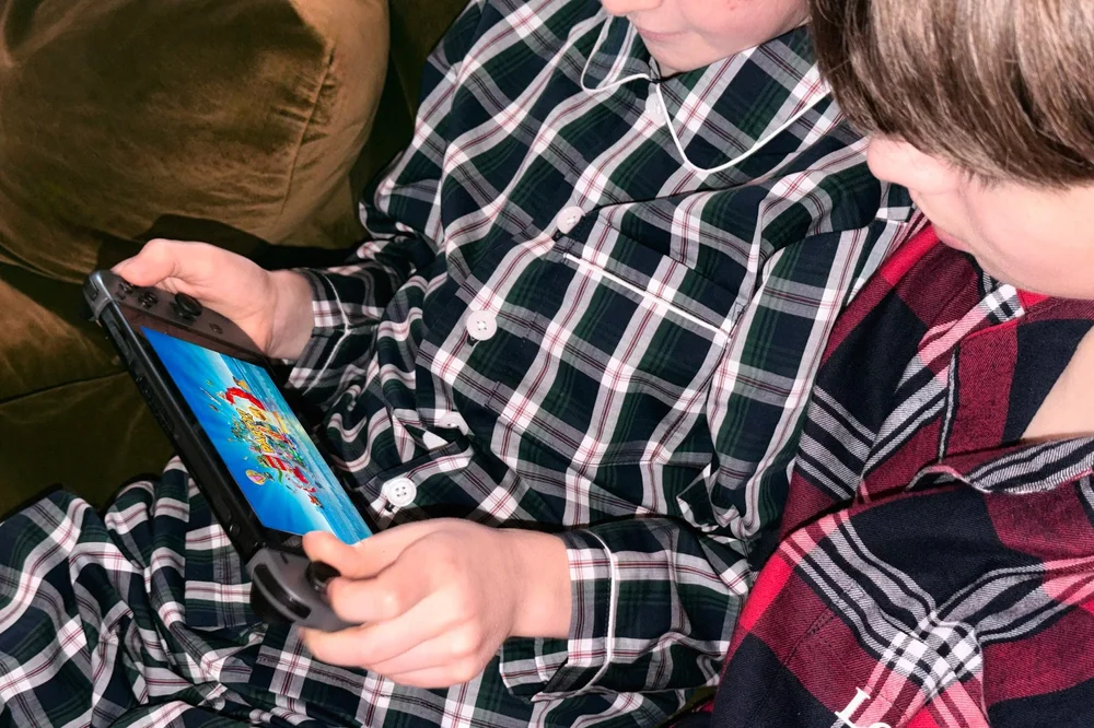  MY FIRST YEARS  Personalised Traditional Red Checkered Pyjamas  