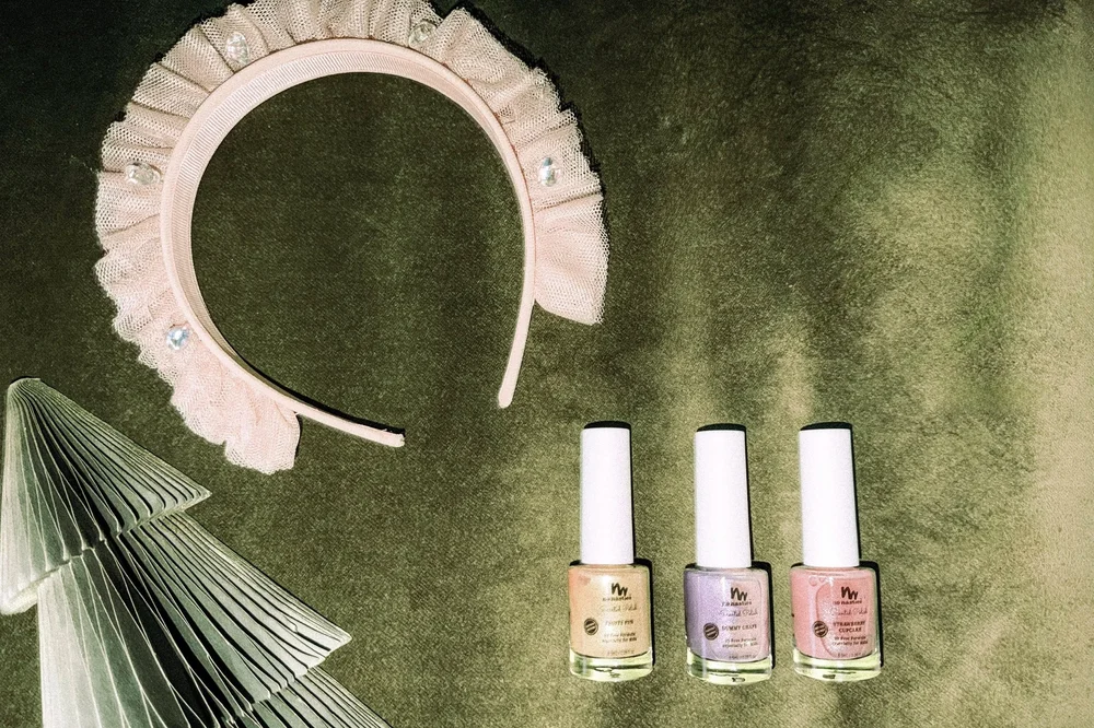  STYCH Pink Tulle and Gem Headband 