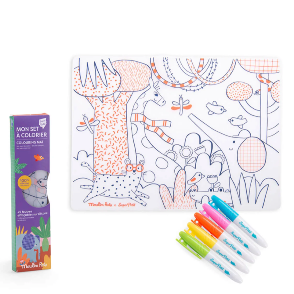  Mouline Roty silicone colouring mats (£27.50) 
