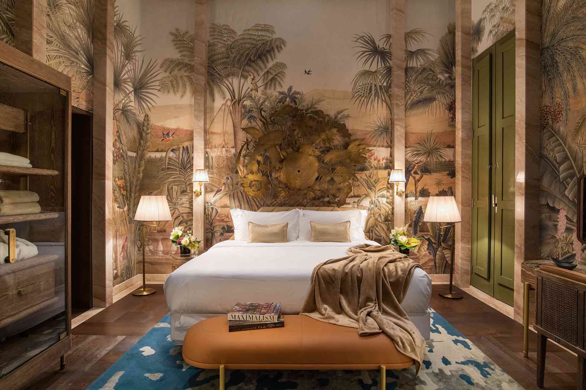 Desert Oasis wallpaper at Iniala Valletta hotel, Malta