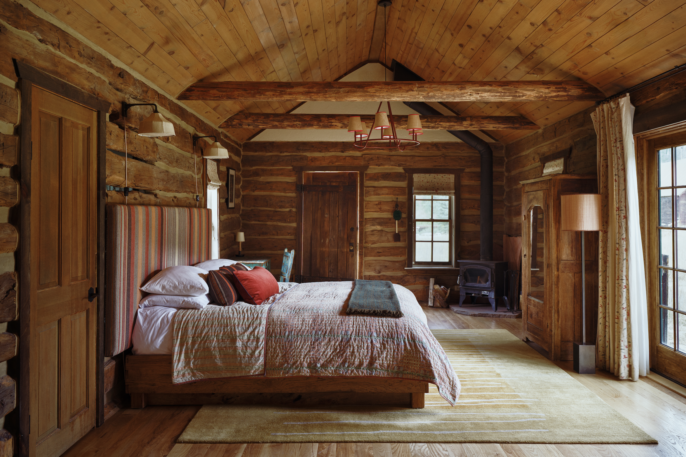 Luxury restored woodlined cabin at Dunton Hot Springs