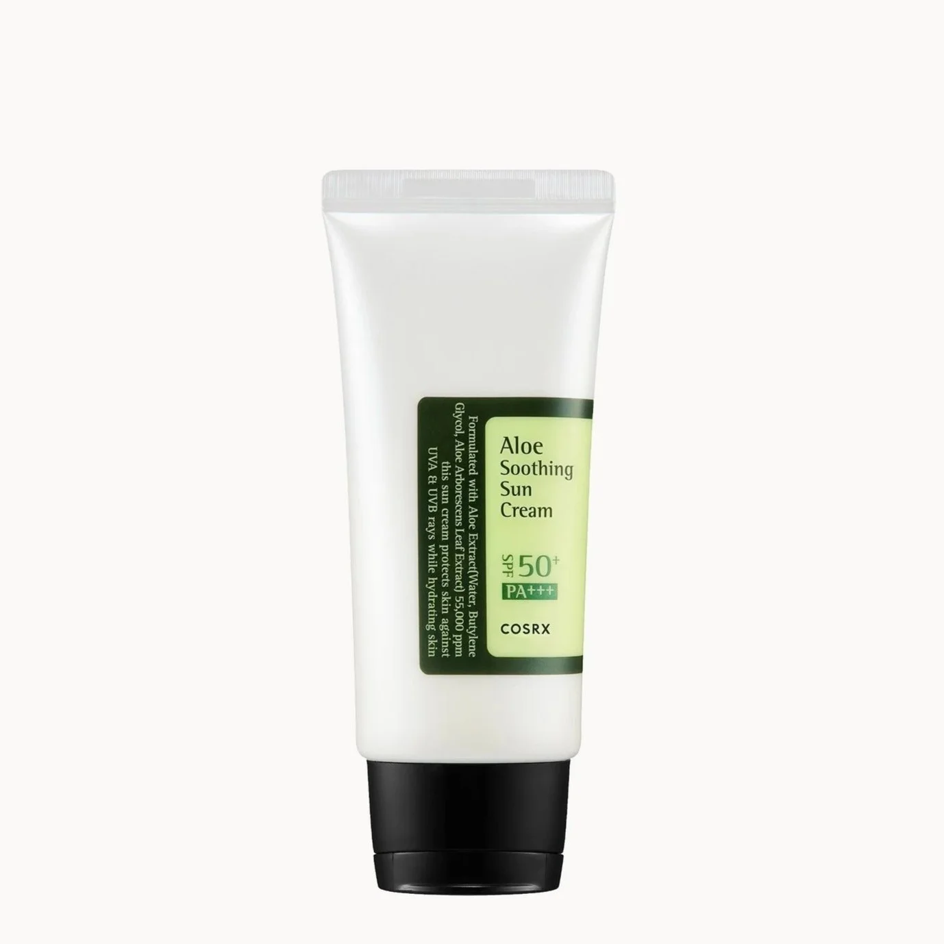 COSRX Aloe Soothing Sun Cream SPF50 (£22)