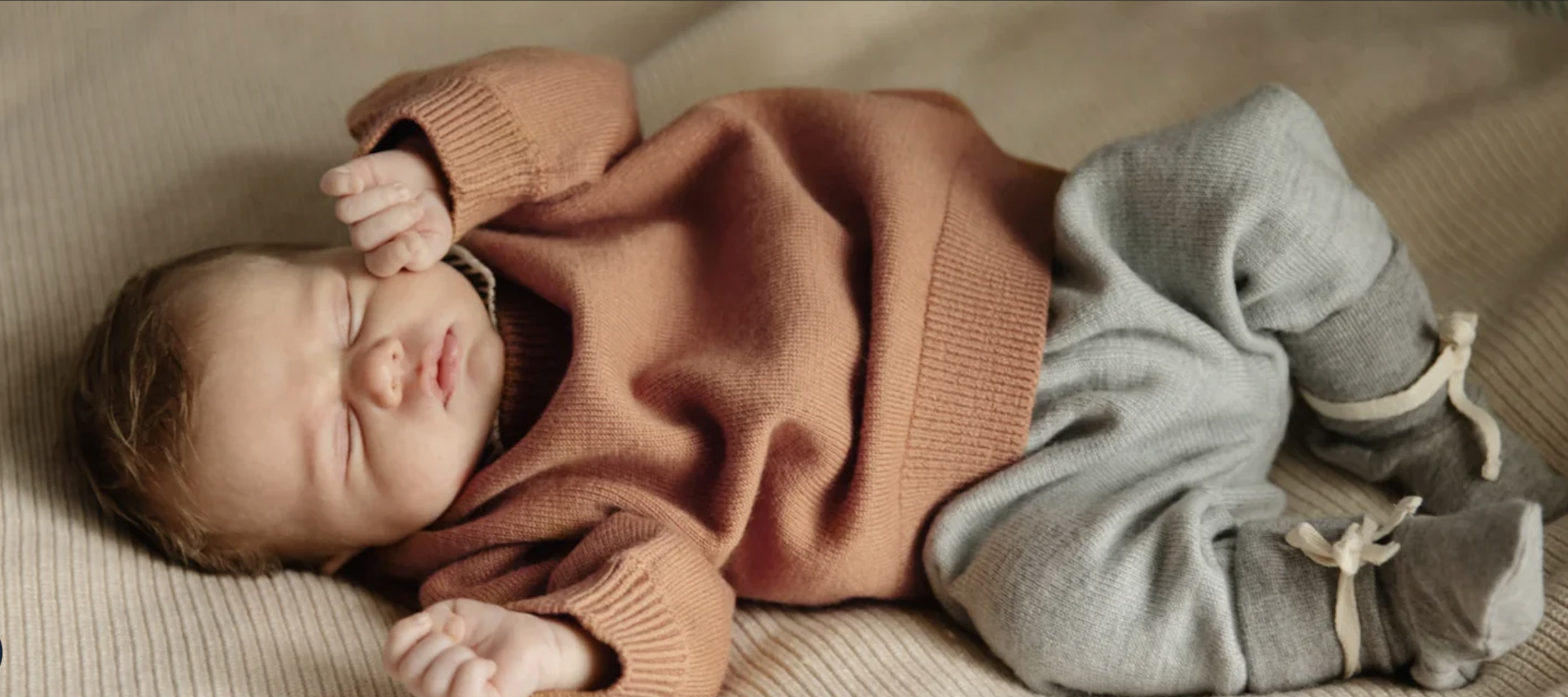 Gray Label baby clothing neutral knitwear newborn outfit soft organic cotton minimalist style