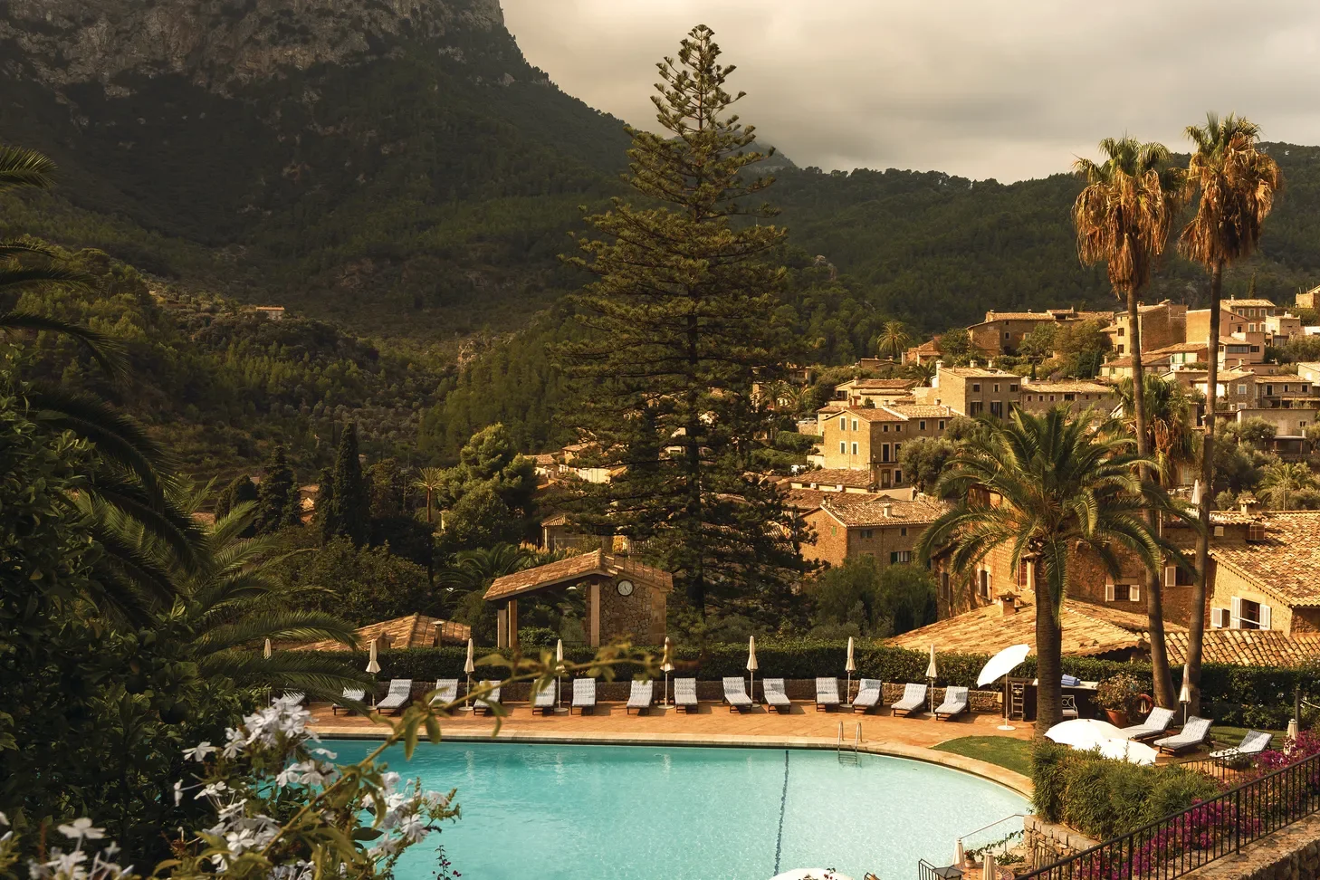 La Residencia hotel and Deià village in Mallorca with swimming pool and Tramuntana mountain views
