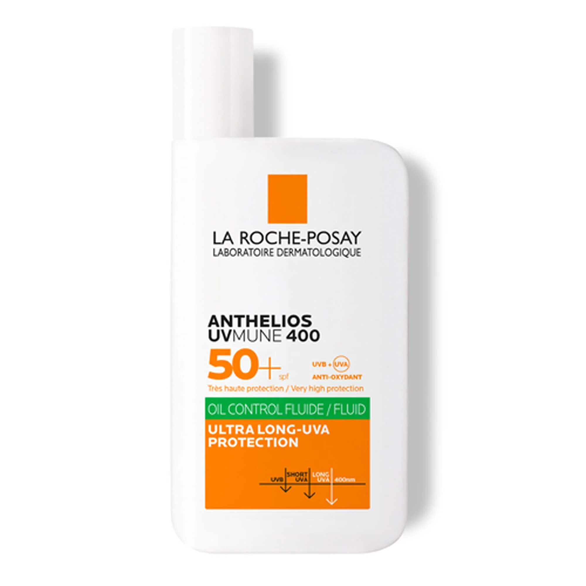 La Roche-Posay Anthelios UVMune 400 Invisible Fluid SPF50+ (£22)