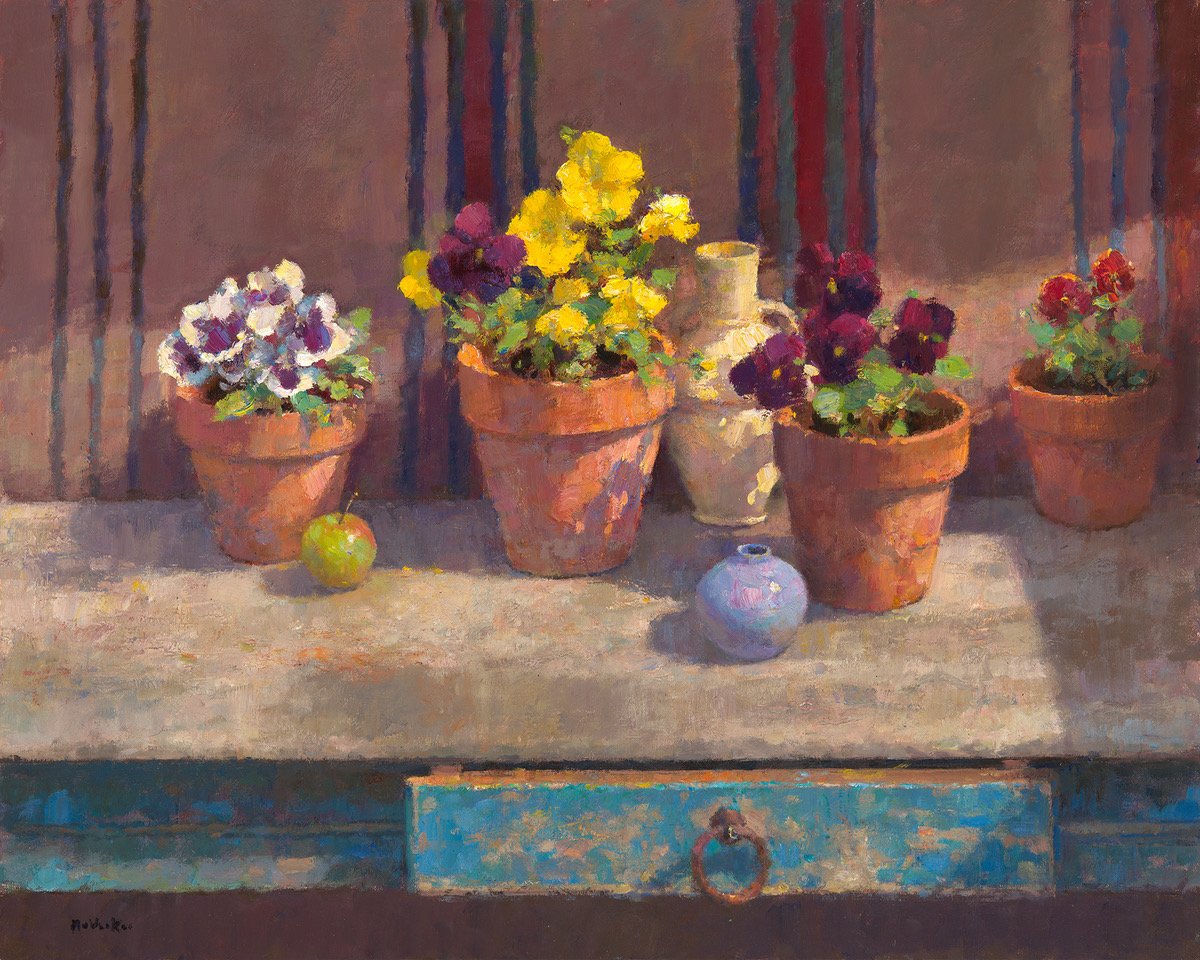 Pansies and Sunlight Jim McVicker 24x30 $7500.jpeg