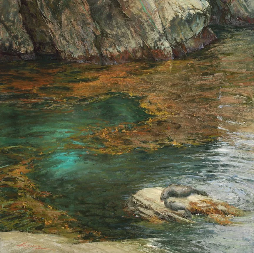 Sandstone, Seaweed and Sealssmall 24x24 Lordier.jpg